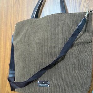 London Fog Olive Green Corduroy Satchel